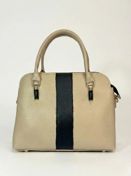 Elegant Satchel Bag Beige
