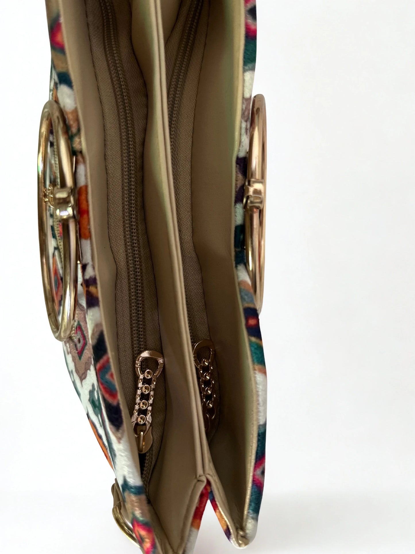 Steel Handle Elegant Handbag