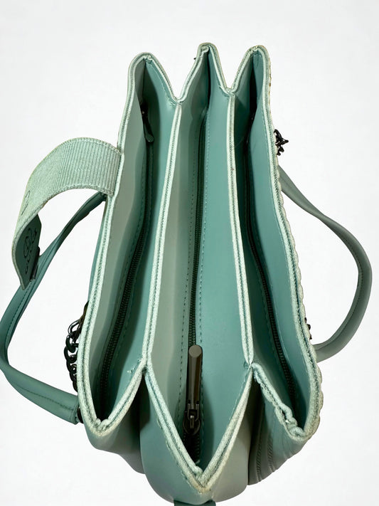 Structured Chain Handbag Sky