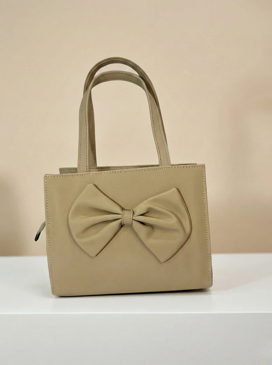 TNS Bow Handbag Biege