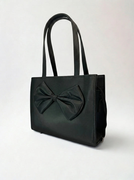 TNS Bow Handbag Black