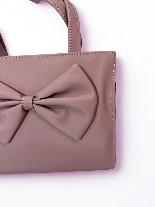 TNS Bow Handbag Light Pink