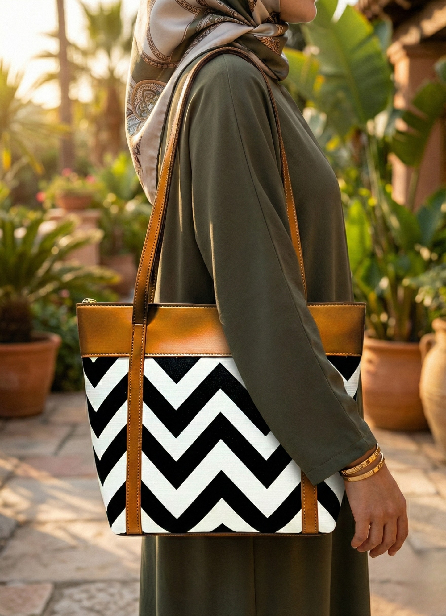 Zigzag Classic Bag Brown