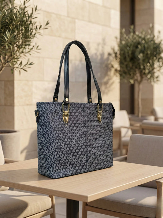 Luxe Spacious Tote Gray