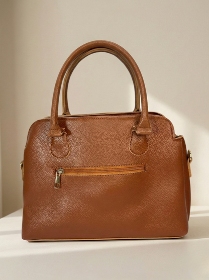 Elegant Satchel Bag Brown