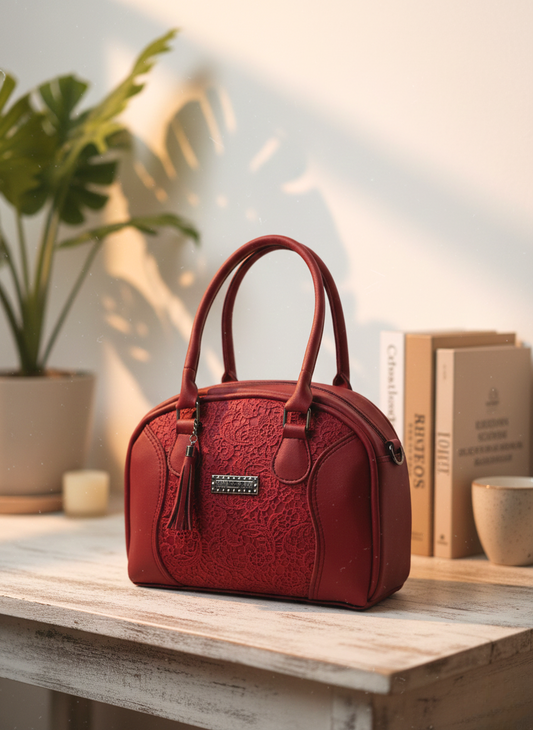 Premium Satchel Bag Maroon