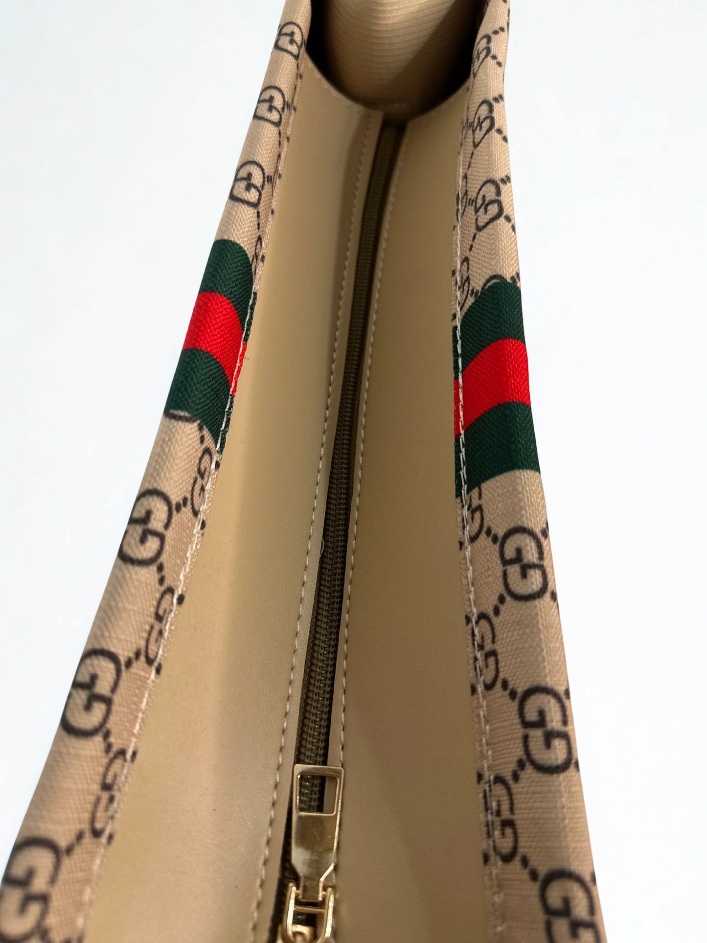 Beige Canvas Syle Handbag