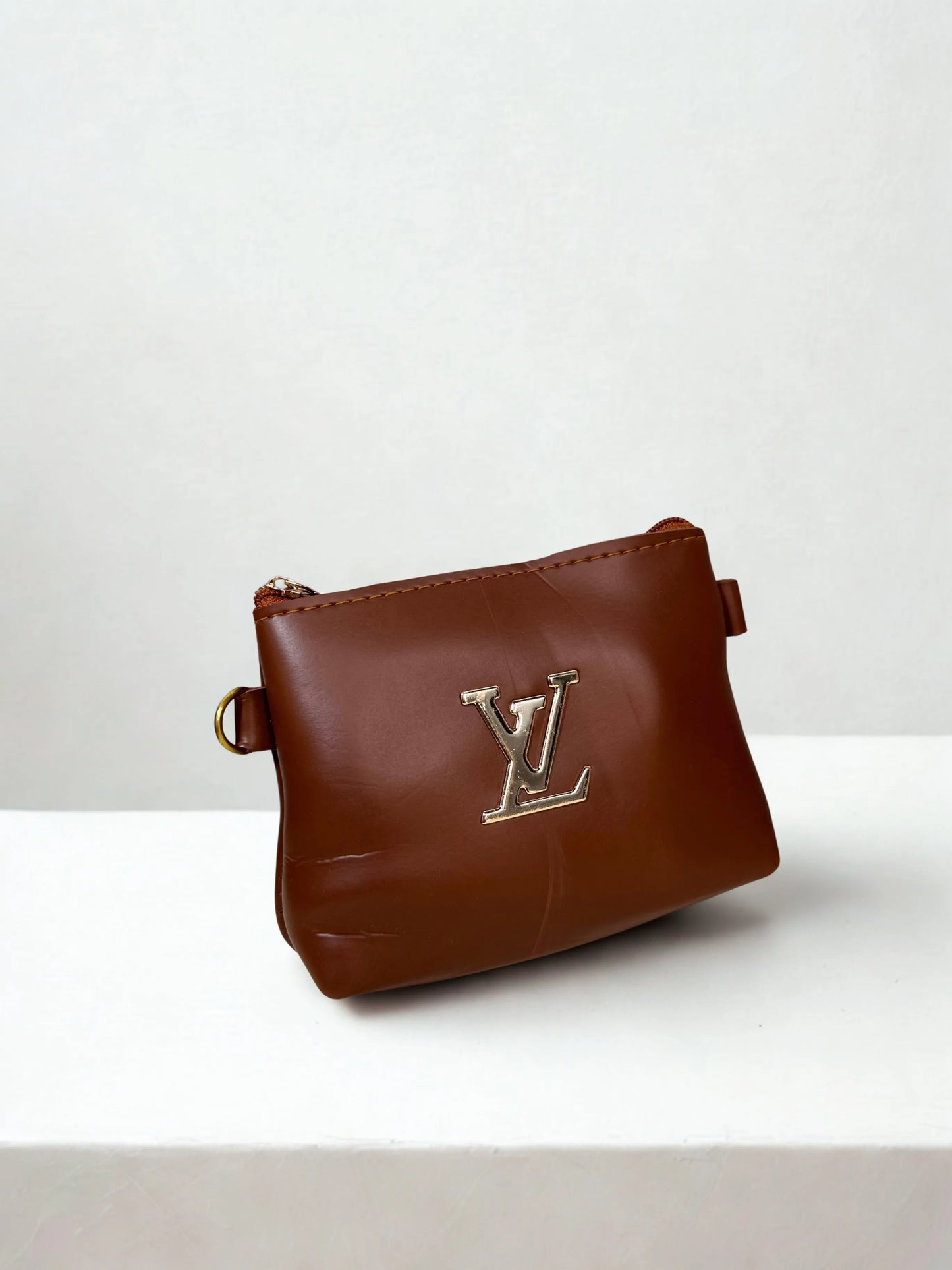 Croc branded Tote Bronze with pouch