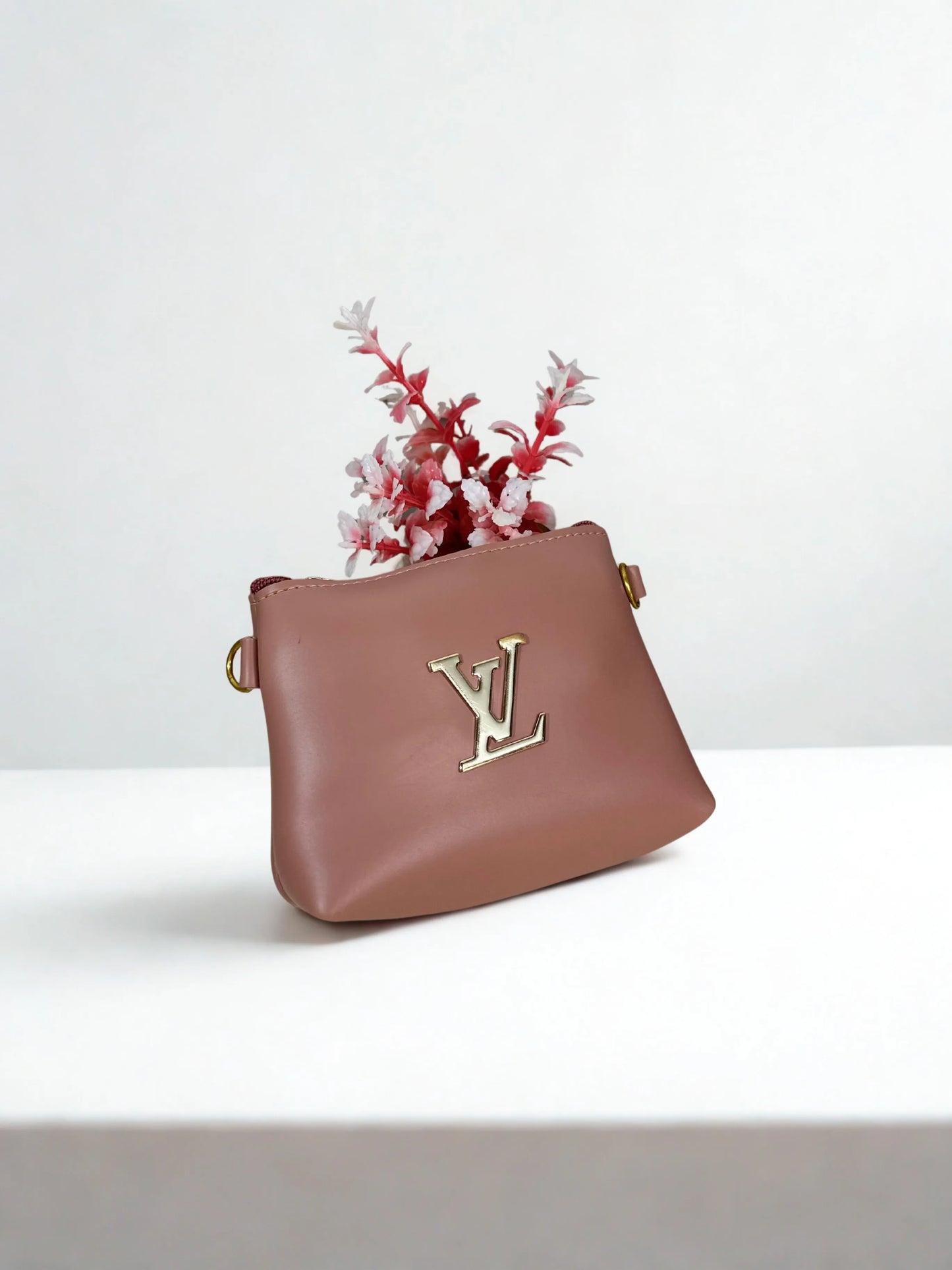 Croc branded Tote Pink with pouch