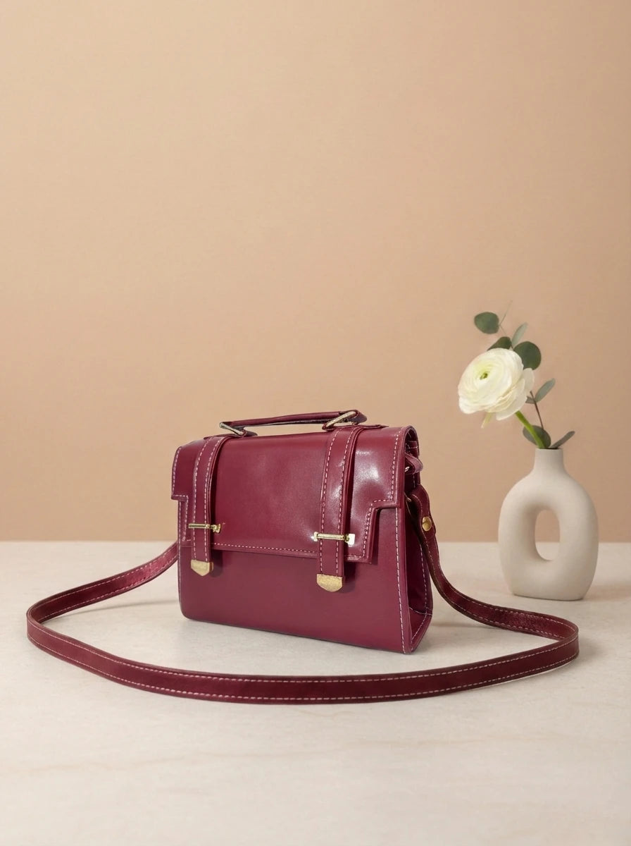 Crossbody Signature Maroon