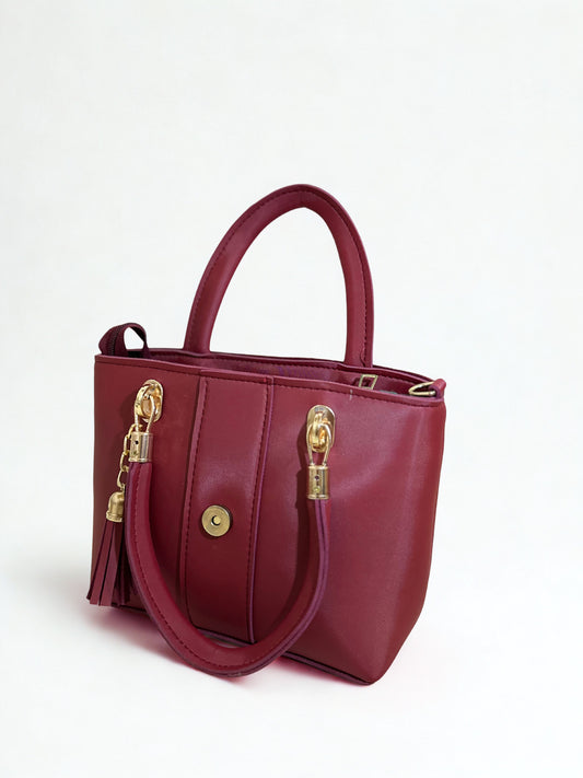 Elegant Handbag Maroon