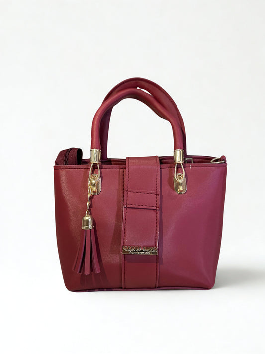 Elegant Handbag Maroon