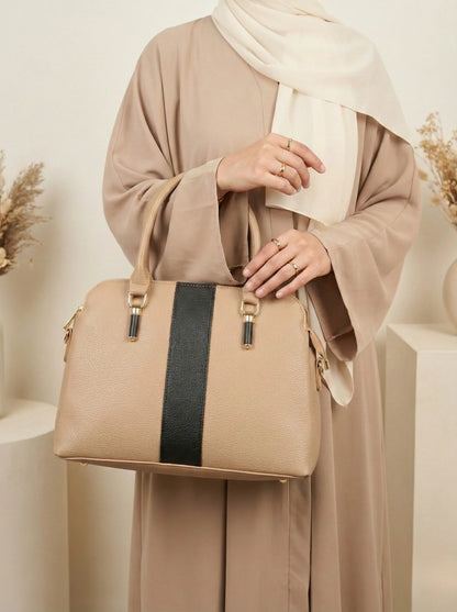 Elegant Satchel Bag Beige