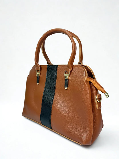 Elegant Satchel Bag Brown