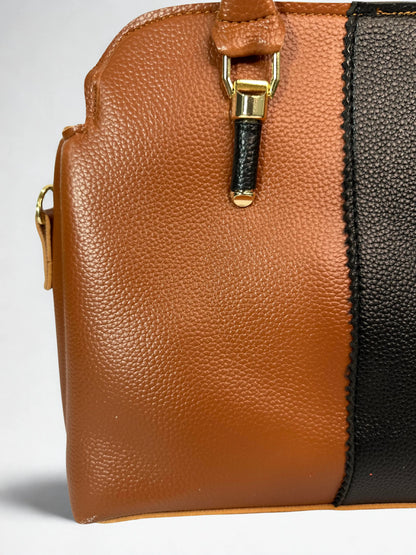 Elegant Satchel Bag Brown