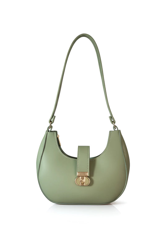 Green Crescent Shoulder Bag