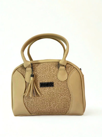 Premium Satchel Bag Beige