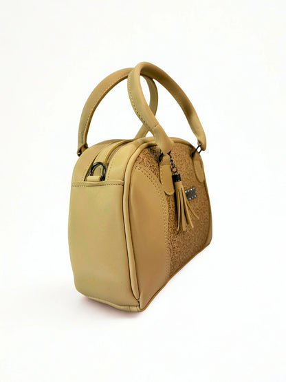 Premium Satchel Bag Beige