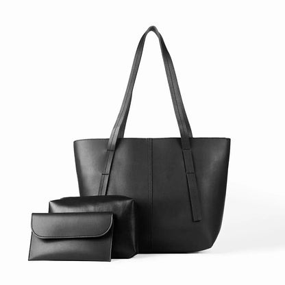 Stylish Black Bag 3 Pieces