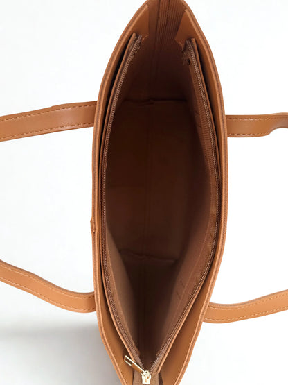 Stylish Brown Bag 3 Pieces