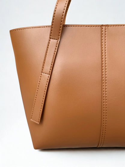 Stylish Brown Bag 3 Pieces