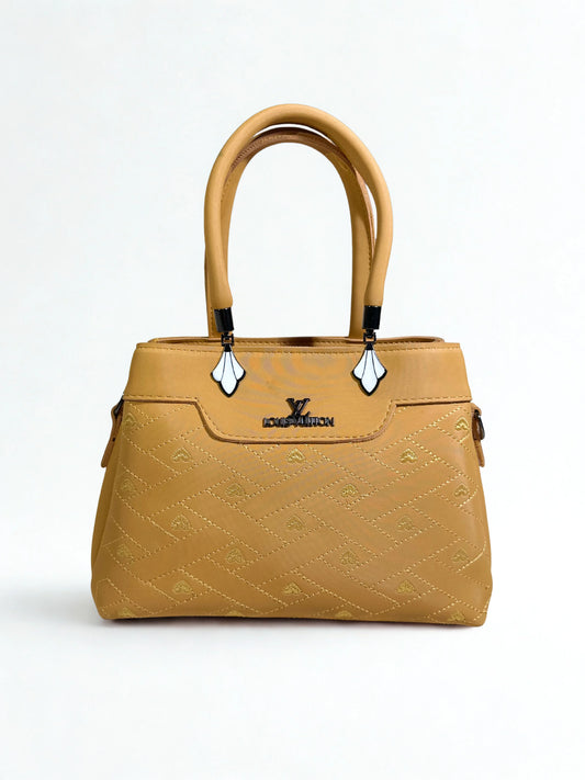 Stylish Embroidery Yellow Shoulder Handbag