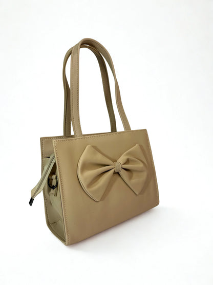 TNS Bow Handbag Biege