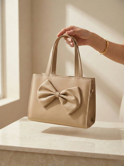 TNS Bow Handbag Biege