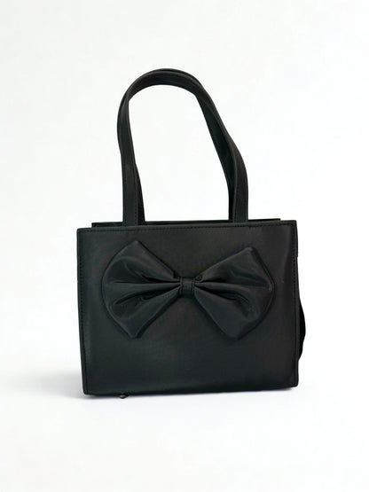 TNS Bow Handbag Black