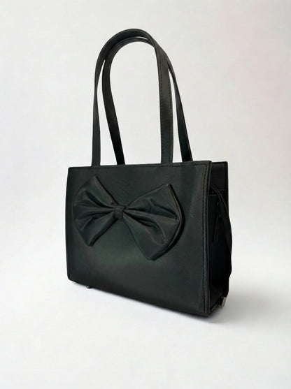 TNS Bow Handbag Black