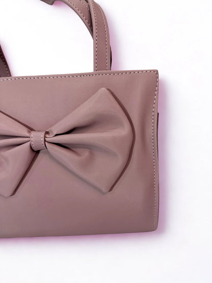 TNS Bow Handbag Light Pink
