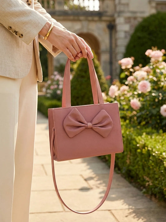 TNS Bow Handbag Pink