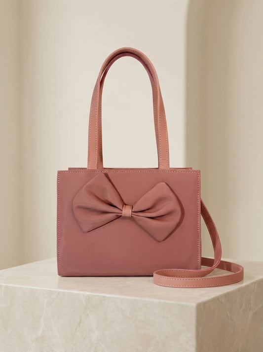 TNS Bow Handbag Pink
