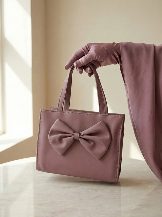 TNS Bow Handbag Light Pink