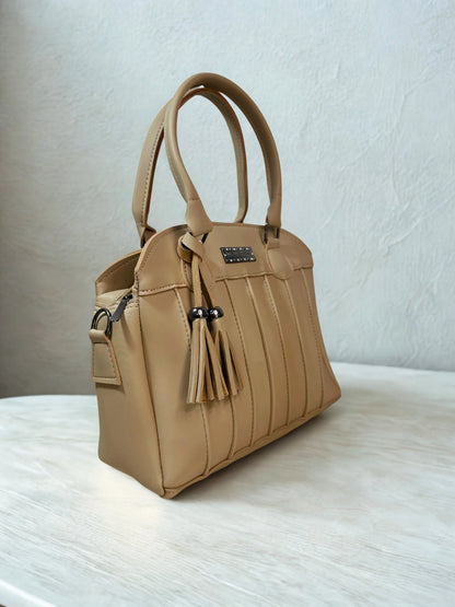 Tassel Handbag Beige