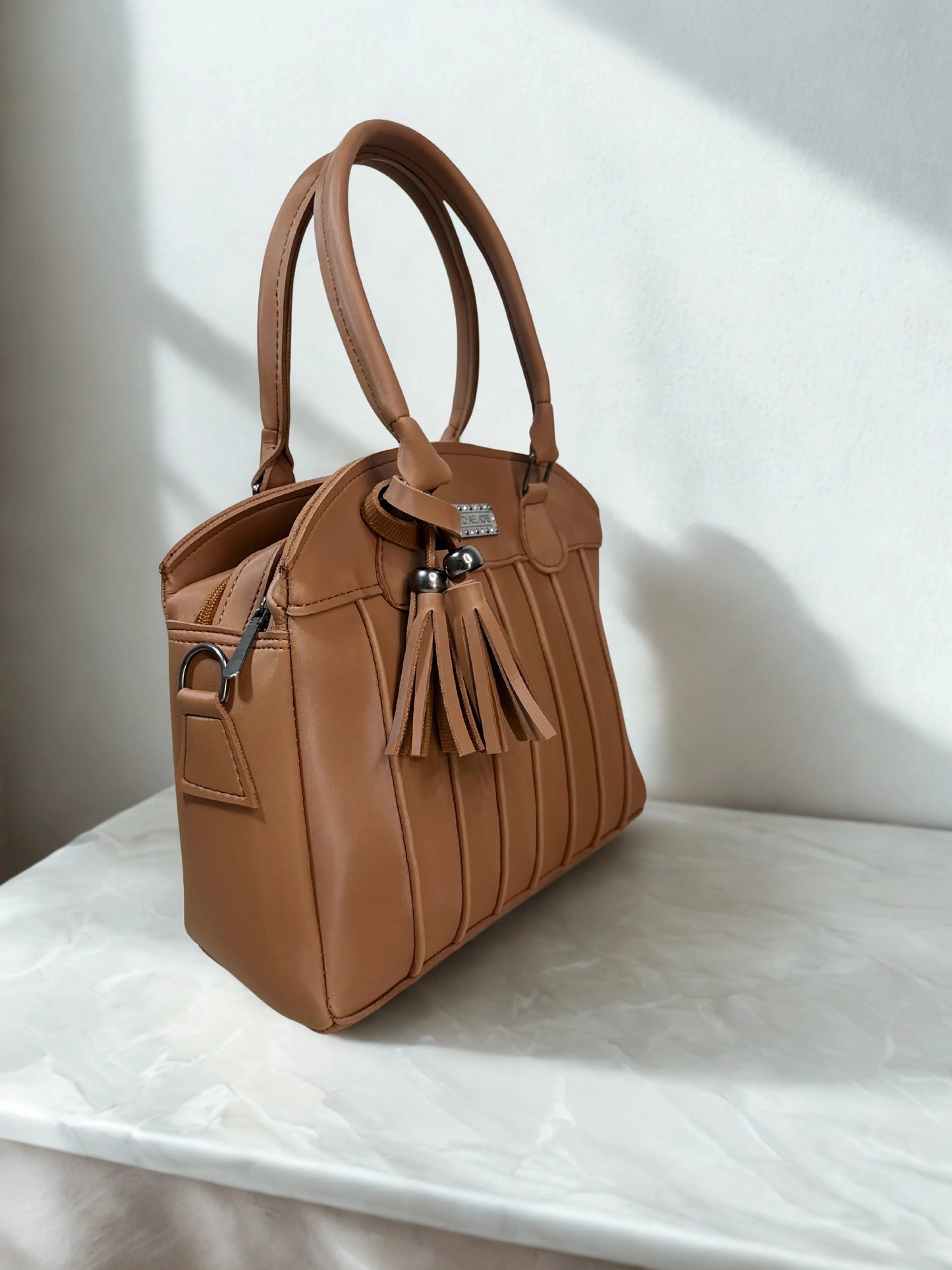 Tassel Handbag Brown