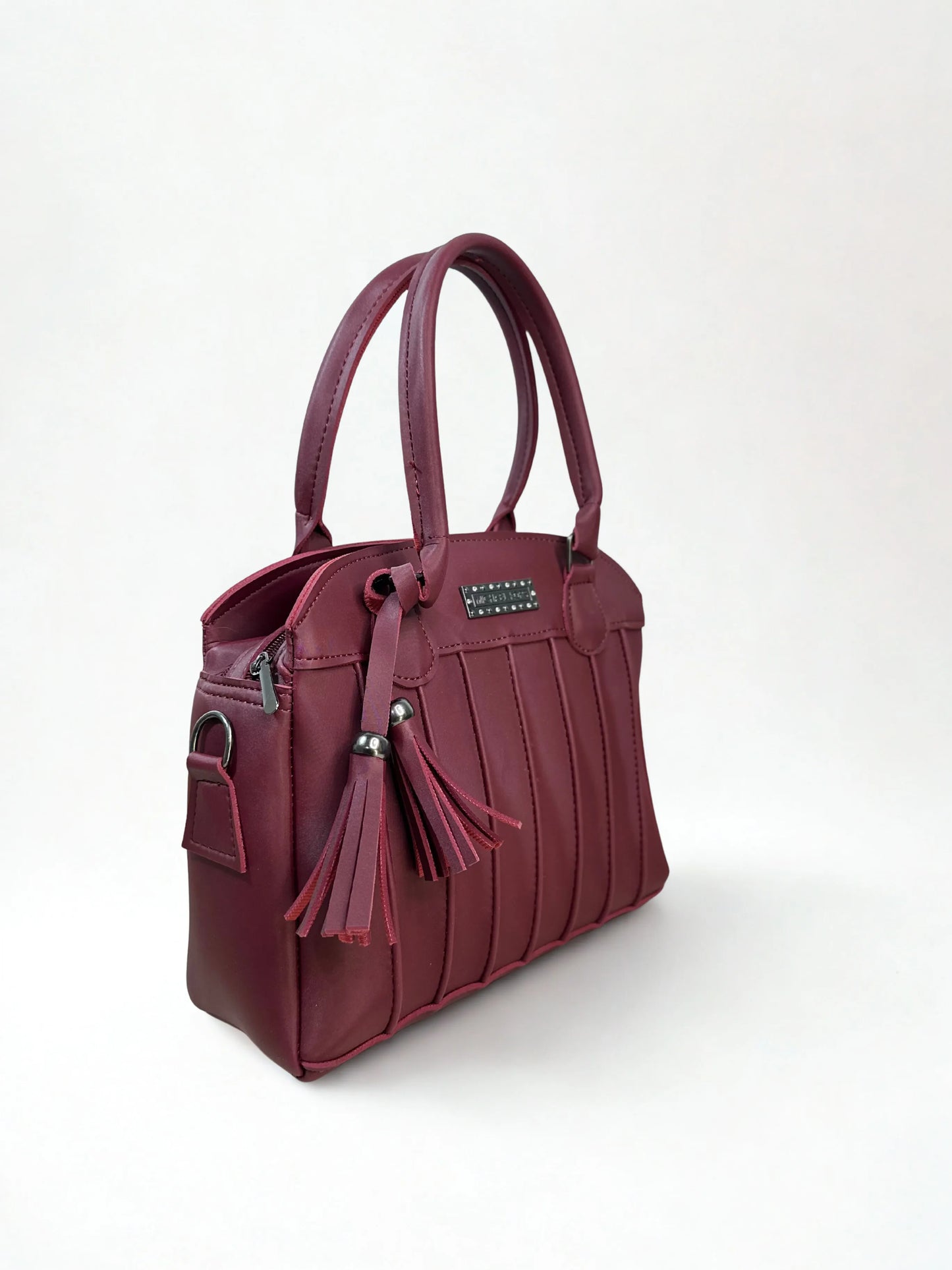 Tassel Handbag Maroon