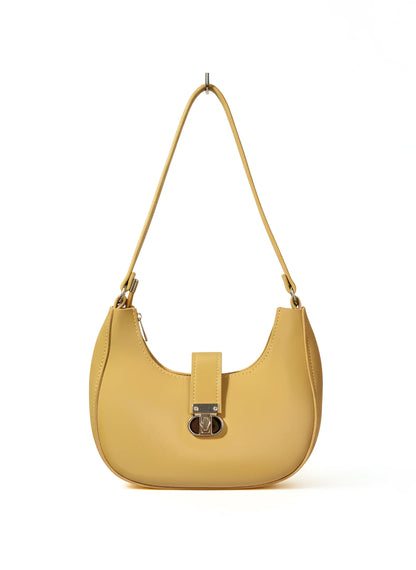 Yellow Crescent Shoulder Bag