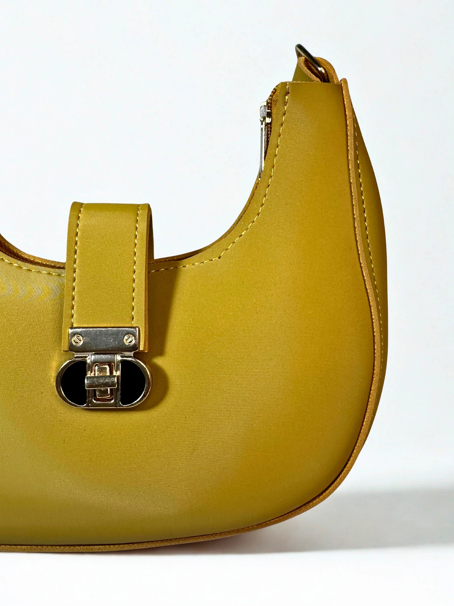 Yellow Crescent Shoulder Bag