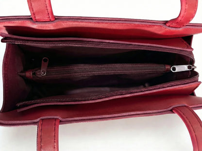 TNS Bow Handbag Maroon